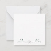 Einfache Folien Vielen Dank, dass Sie die Monogram Mitteilungskarte (Rückseite)