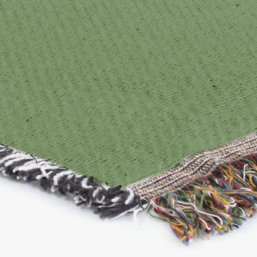 Einfache Forest Green Authority® Baumwolle Decke (Ecke)