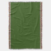 Einfache Forest Green Authority® Baumwolle Decke (Vorderseite Vertikal)