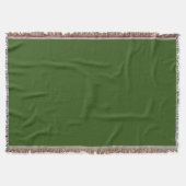 Einfache Forest Green Authority® Baumwolle Decke (Vorderseite)