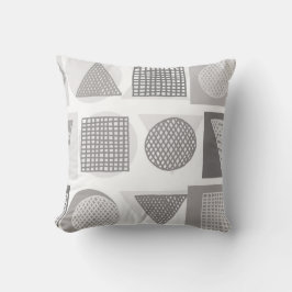 Einfache Form Design Dove Gray Throw Kissen