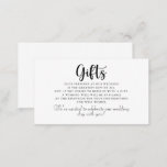 Einfache formale kalligraphische Hochzeitsgeschenk Begleitkarte<br><div class="desc">Diese einfache formelle kalligraphische Hochzeitsgeschenke Umschließung Karte ist perfekt,  um eine rustikale Hochzeit zu ergänzen. Das Design besticht durch einen wunderschönen Kalligraphie-Schriftart,  der Ihre Veranstaltung verschönert.</div>