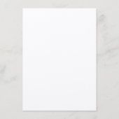 Einfache formale Kraft-Hochzeitskarte Begleitkarte (Rückseite)