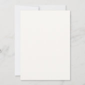 Einfache formelle traditionelle Hochzeit Einladung (Rückseite)