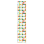 Einfache Formen des Atomzeitalters mehrfarbig Kurzer Tischläufer (Vorderseite)