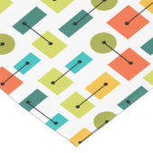 Einfache Formen des Atomzeitalters mehrfarbig Kurzer Tischläufer (Ecke)