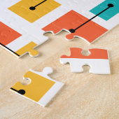 Einfache Formen des Atomzeitalters mehrfarbig Puzzle (Seite)