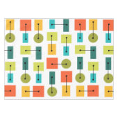 Einfache Formen des Atomzeitalters mehrfarbig Tischdecke (Vorderseite (Horizontal))