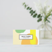 Einfache Formen Minimalistisch Cooles Green Gold Visitenkarte (Stehend Vorderseite)