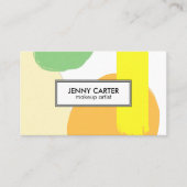 Einfache Formen Minimalistisch Cooles Green Gold Visitenkarte (Vorderseite)