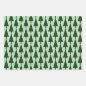 Einfache Formen Weihnachtsbäume Umschnallpapier Geschenkpapier Set (Vorderseite)