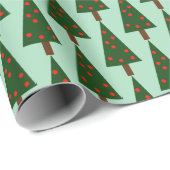 Einfache Formen Weihnachtsbaumen Umschlagpapier Geschenkpapier (Rolleneckpunkt)