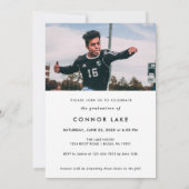 Einfache Foto-2025-Graduierungspartei Einladung (Rückseite)