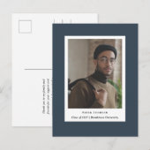 Einfache Foto Abschluss Ankündigung Postkarten (Vorne/Hinten)