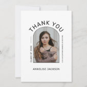 Einfache Foto Abschluss Dankeschön-Karte Ankündigung (Vorderseite)