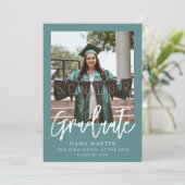 Einfache Foto-Abschluss-Klasse 2025 Ankündigung (Stehend Vorderseite)