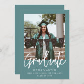 Einfache Foto-Abschluss-Klasse 2025 Ankündigung (Vorne/Hinten)