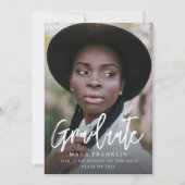 einfache Foto-Abschluss-Klasse Einladung (Vorderseite)