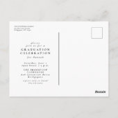 Einfache Foto-Abschluss mit eleganten Skripten Postkarte (Rückseite)