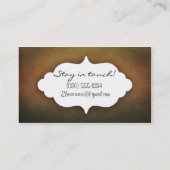 Einfache Foto Abschluss-Repräsentanten-Karte Telefonnummerkarte (Rückseite)