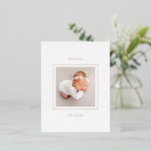 Einfache Foto Baby Girl Geburtshilfe Ankündigung F (Stehend vorne)