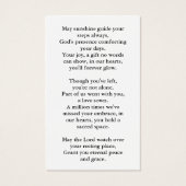 Einfache Foto-Beerdigungskarte (Rückseite)