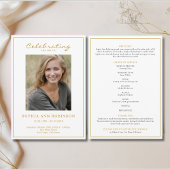 Einfache Foto-Beerdigungsorden Programm