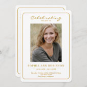 Einfache Foto-Beerdigungsorden Programm (Vorne/Hinten)