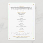 Einfache Foto-Beerdigungsorden Programm (Rückseite)