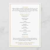 Einfache Foto-Beerdigungsorden Programm (Rückseite)