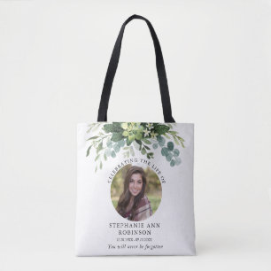 Einfache Foto-Beerdigungsorden Tasche