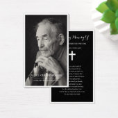 Einfache Foto Beileid Beerdigung Gedenkkarte (Schreibtisch)