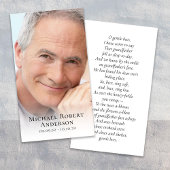 Einfache Foto Beileid Beerdigung Gedenkkarte