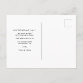 Einfache Foto-Bewegungsanzeige Postkarte (Rückseite)