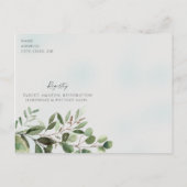 Einfache Foto Bridal Dusche Einladung Foliage (Rückseite)