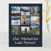 Einfache Foto Collage benutzerdefinierte Grußkarte Karte (Gelbe Blume)