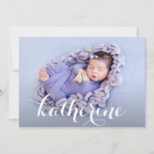 Einfache Foto Collage Birth Ankündigung (Vorderseite)