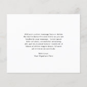 Einfache Foto Collage Budget Hochzeit Danke Karte (Rückseite)