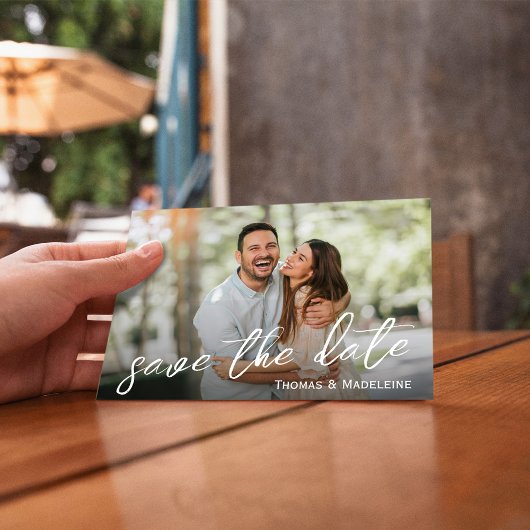 Einfache Foto Collage Hochzeit Save The Date