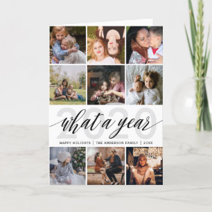 Einfache Foto-Collage im Jahr Feiertagskarte