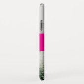 Einfache Foto Collage Monogram Familie Magenta Ros Case-Mate iPhone Hülle (Hinten/Rechts)