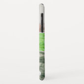 Einfache Foto Collage Monogram Familie Magenta Ros Case-Mate iPhone Hülle (Hinten/Links)