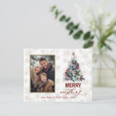 Einfache Foto Familie froh alles Urlaub Einladung (Stehend Vorderseite)