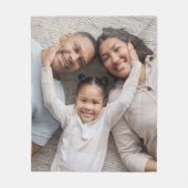 Einfache Foto Fleecedecke (Vorderseite)