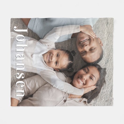 Einfache Foto Fleecedecke (Vorderseite (Horizontal))