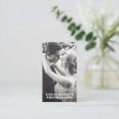 Einfache Foto Fotograf Visitenkarte (Stehend Vorderseite)