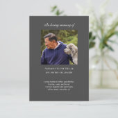 Einfache Foto-Gedenkkarte (Stehend Vorderseite)