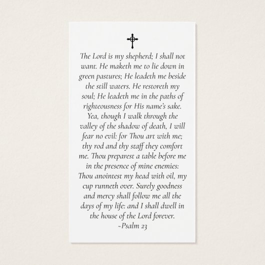 Einfache Foto-Gedenkkarte (Rückseite)