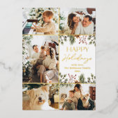 Einfache Foto-Happy-Card Folieneinladung (Vorderseite)