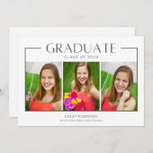 Einfache Foto-Hochschule Einladung (Vorne/Hinten)